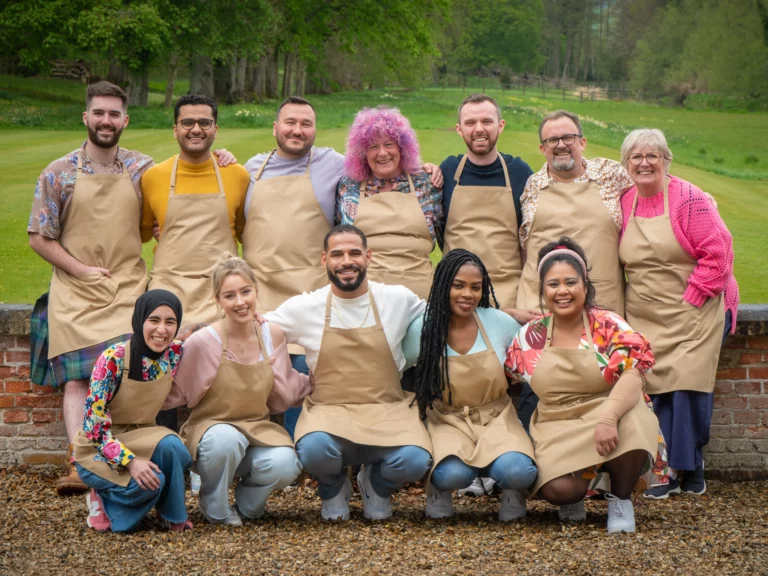 Contestants from the Great British Baking Show